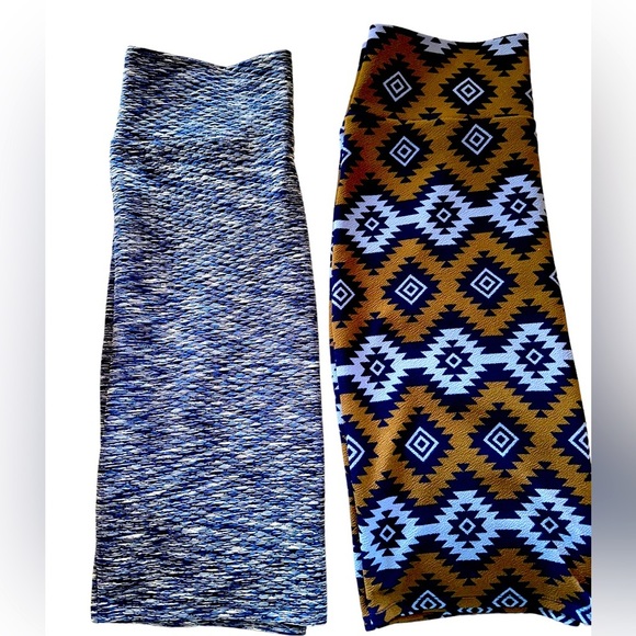 Bundle qty 2 size large Lularoe “Cassie” pencil skirts. EUC. - Picture 1 of 9